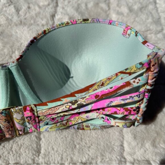 Victoria's Secret | "Byron Bay" Strapless Bikini Top | Size 34DD - Picture 5 of 11